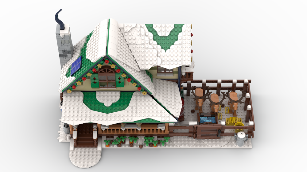 LEGO MOC Winter Village Reindeer Ranch by BigBobsBricks | Rebrickable ...