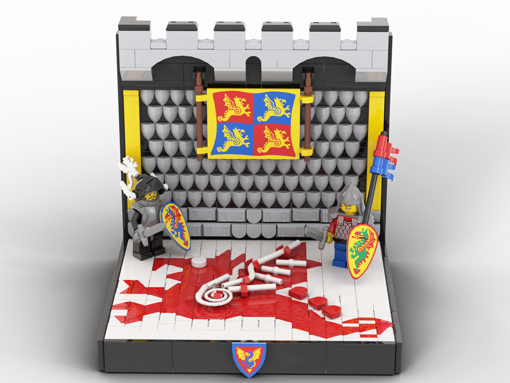 LEGO MOC Black Knights Display with Dragon Mosaic Floor by Thomus_Bean ...