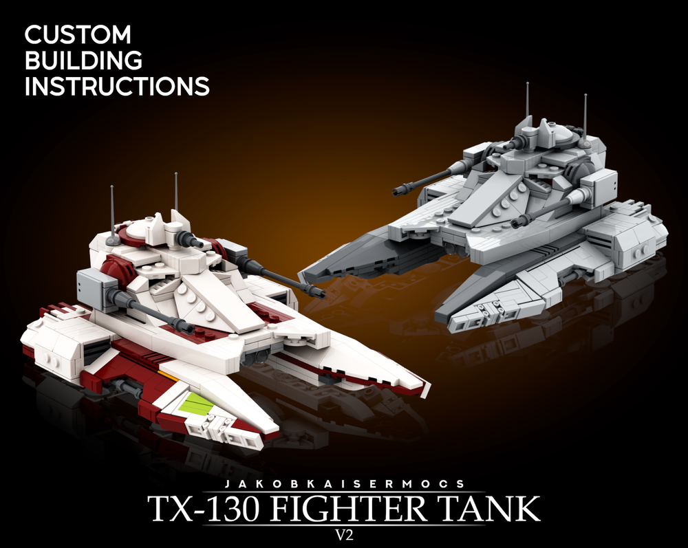 LEGO MOC TX-130 Fighter Tank V2 by JakobKaiserMOCs | Rebrickable ...