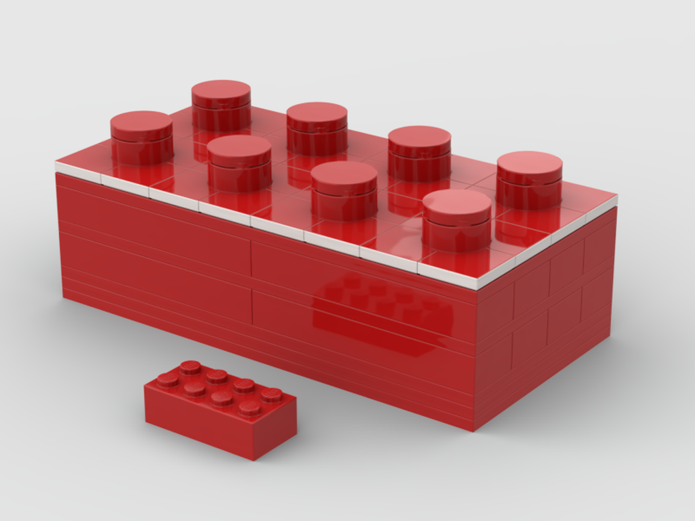 LEGO MOC-183423 Up Scaled Brick 2x4 by That Lego Dude | Rebrickable ...