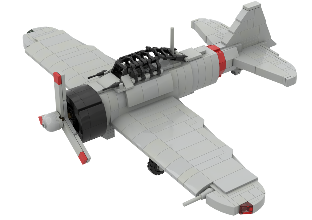 LEGO MOC A6M Zero by AlessandroMaffioli | Rebrickable - Build with LEGO