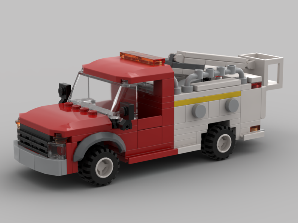 LEGO MOC Utility Service Truck by JIDBrickCreations | Rebrickable ...