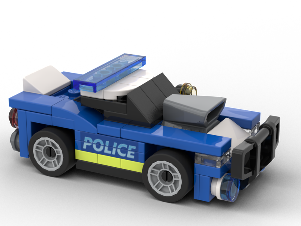 LEGO MOC Police Car (4-stud wide) by hoppepe | Rebrickable - Build with ...