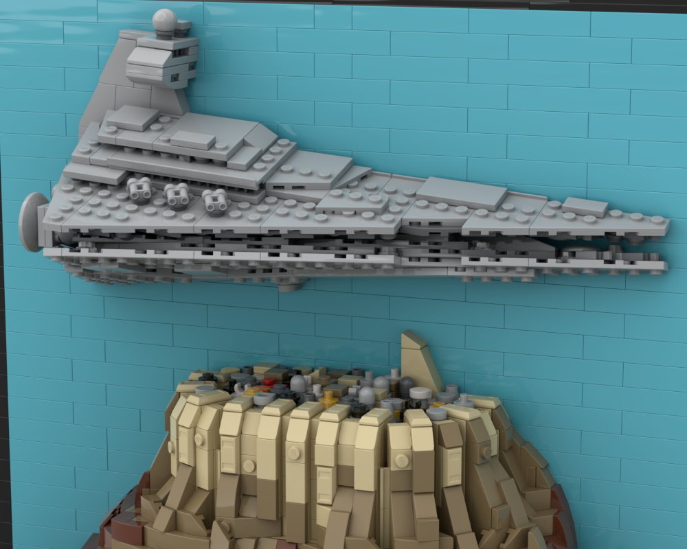 LEGO MOC Galactic Empire over Jedha City Diorama by codyaner.bricks ...