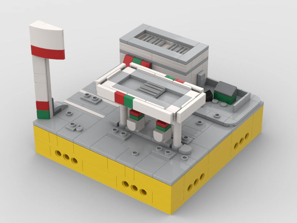 LEGO MOC Micro Modular Octan Service Station by Deadlywere ...