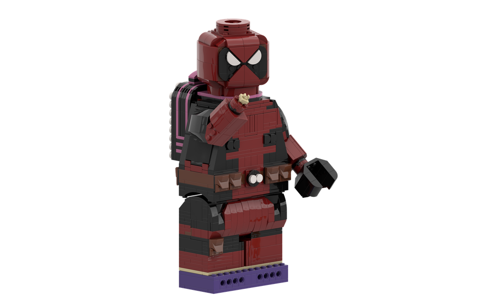 LEGO MOC Up-Scaled LEGO Minifigure Deadpool Movie Version by