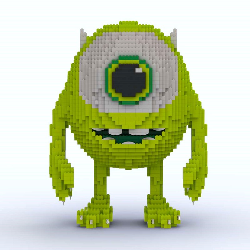 LEGO MOC Mike Wazowski (Monsters Inc.) by the_pink_builder ...