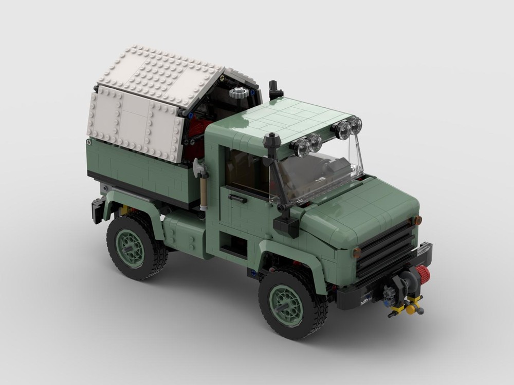 Set Unimog Mission Spéciale Avec Minifigurine - Briques Militaires 1/35, Panda, Neuf