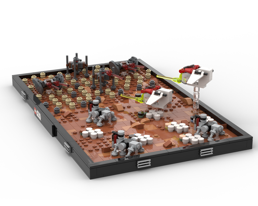 LEGO MOC Battle of Geonosis diorama by FOR THE REPUBLIC | Rebrickable ...