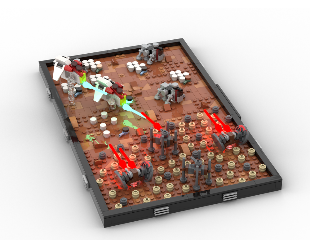 LEGO MOC Battle of Geonosis diorama by FOR THE REPUBLIC | Rebrickable ...