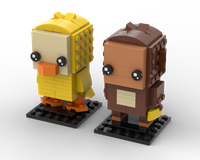 41597 Chick and monkey