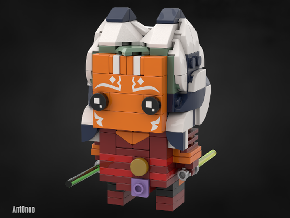 LEGO MOC Ahsoka Tano Brickheadz by Ant0noo Rebrickable Build with LEGO