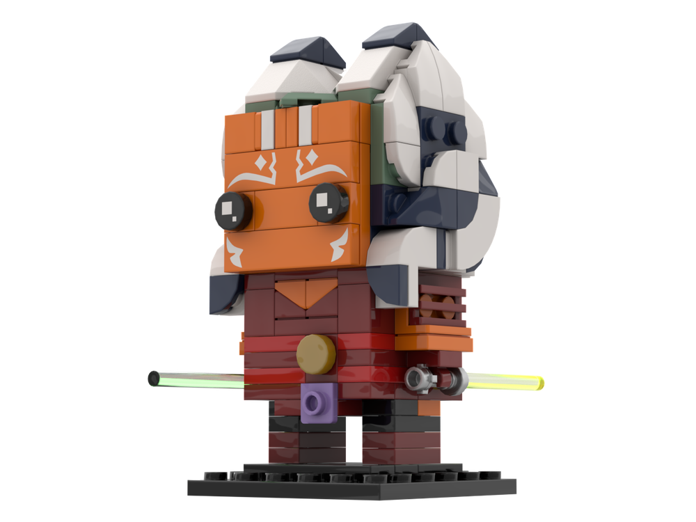 LEGO MOC Ahsoka Tano Brickheadz by Ant0noo Rebrickable Build with LEGO