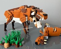 LEGO MOC 31154 Daeodon shoshonensis & Syndyoceras cooki corpse by