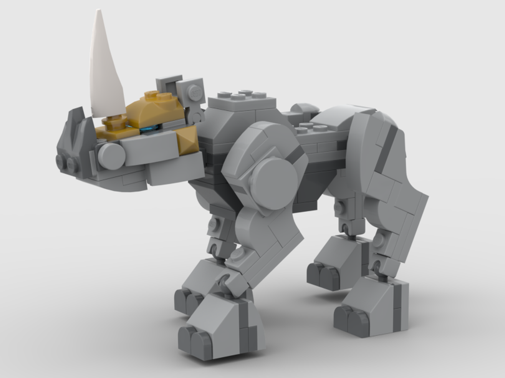 LEGO MOC-183983 legendarian beast Rhino by Illia_3245 | Rebrickable ...
