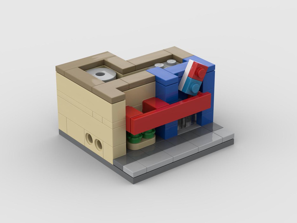 LEGO MOC Mini Modular - Domino's Pizza Shop by Deadlywere | Rebrickable ...