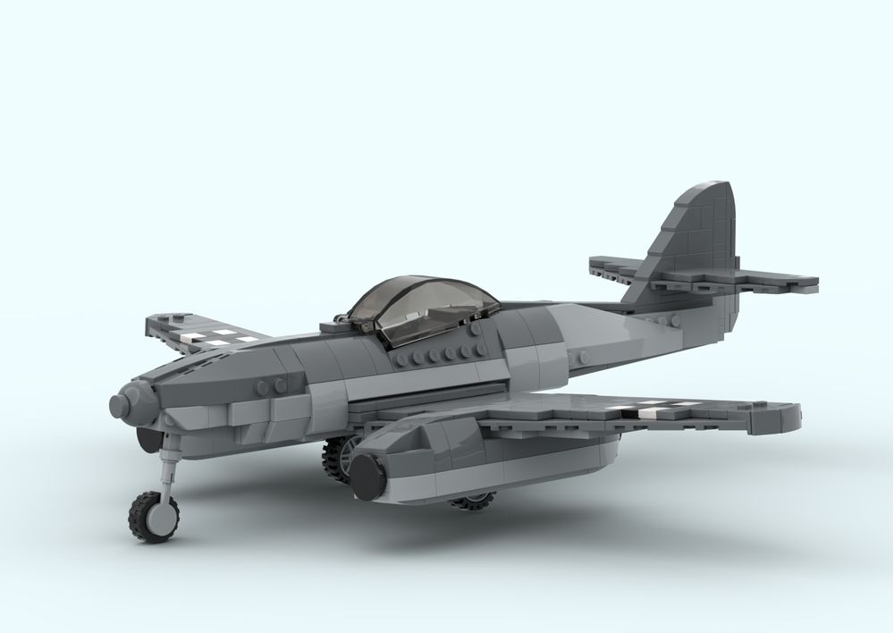 LEGO MOC-184108 Messerschmitt Me-262 schwalbe A-1 - 1:35 by Soiij