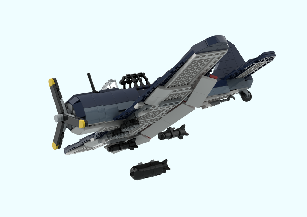 LEGO MOC SBD-Dauntless - Dive bomber - The battle of Midway 1/35 by ...