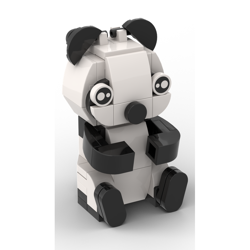 LEGO MOC Panda by Johns Brickworld | Rebrickable - Build with LEGO