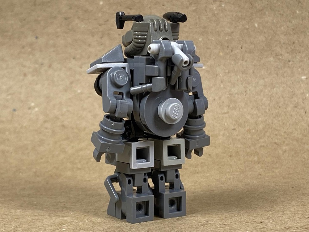 Lego Moc Lego Fallout T 60 Power Armor V2 By Brickmanproductions Rebrickable Build With Lego 9075