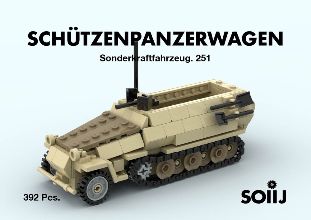 LEGO MOC Sd. Kfz. 251 ausf. B - (1942) Libya 1:35 by Soiij ...