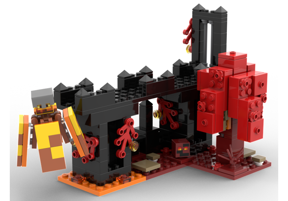 LEGO MOC Minecraft Dungeons Nether Fortress by FyreDragon | Rebrickable ...