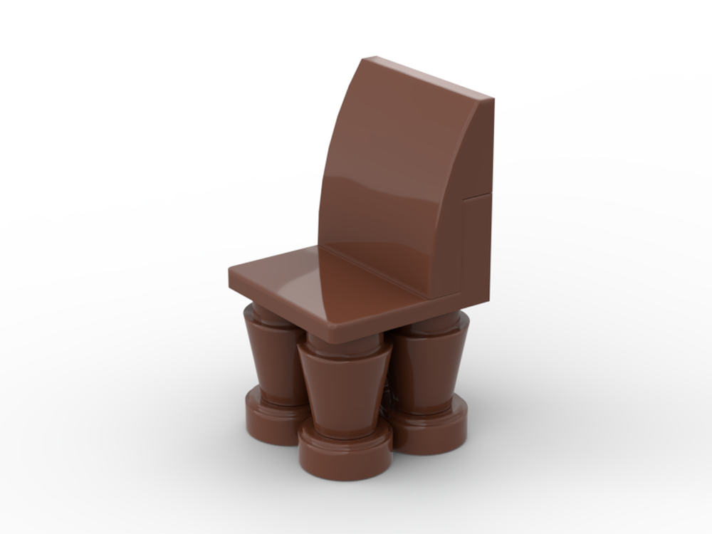 LEGO MOC Wooden Chair - Minifig Scaled by Motions_King | Rebrickable ...