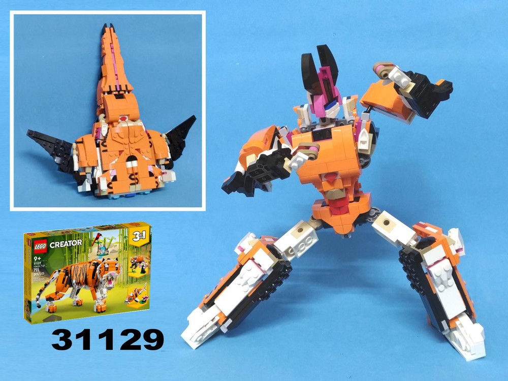 ピンピコピン LEGO MOC Transformer Cyclonus using set 31129: Majestic Tiger by