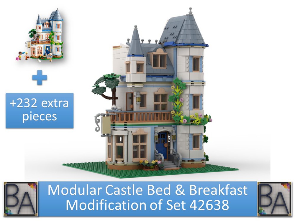 LEGO MOC Modular Castle Bed & Breakfast - Modification Of Set 42638 By ...