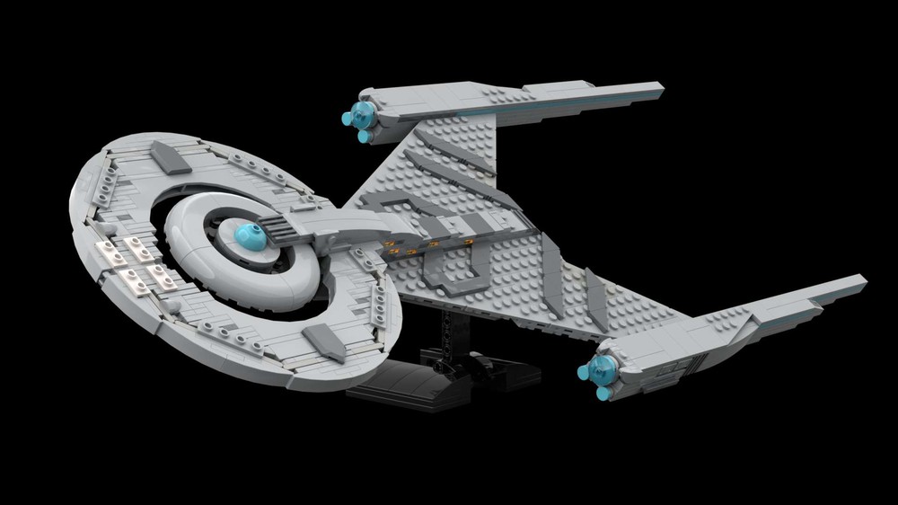 LEGO MOC Crossfield Class Starship by yaybricks | Rebrickable - Build ...