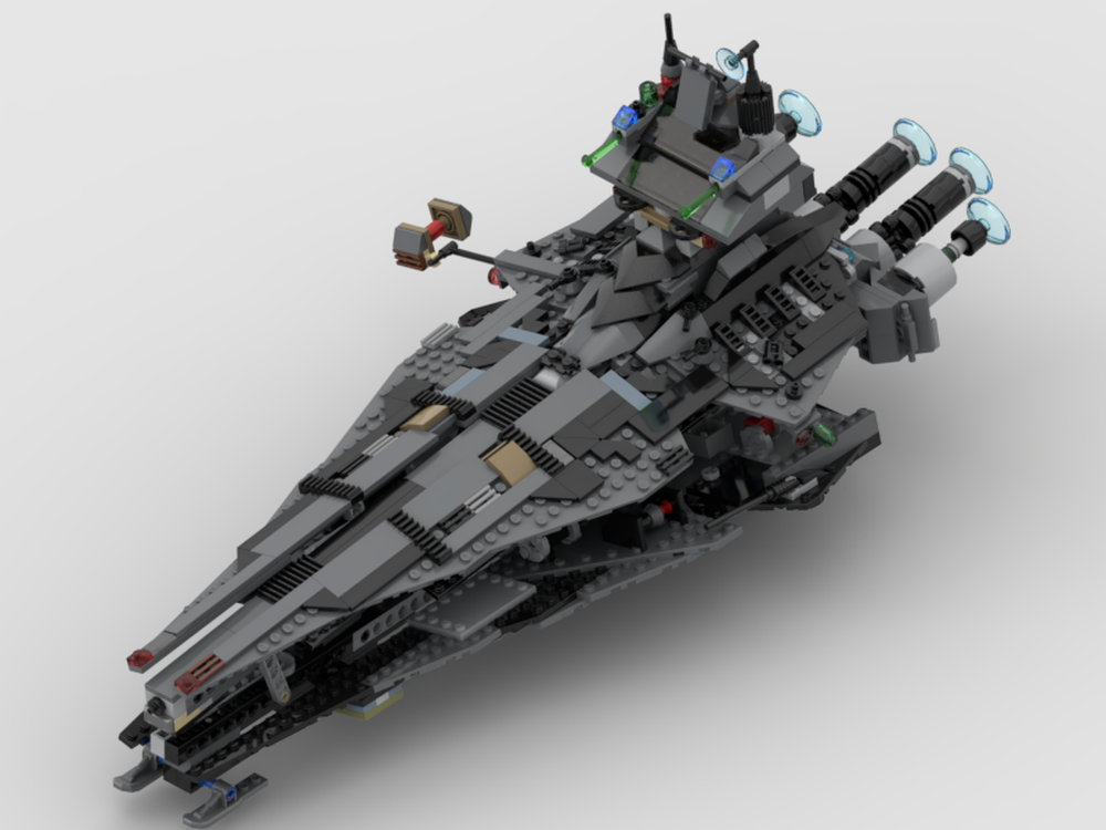 LEGO MOC justifier 75323 to star ship with nano fighter by casecar Rebrickable Build with LEGO