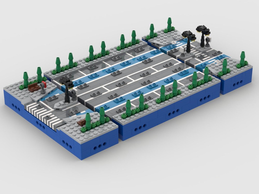 LEGO MOC Micro Modular Wide Straight Road by Deadlywere | Rebrickable ...