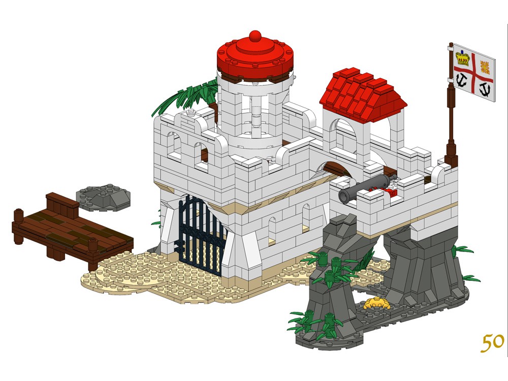 LEGO MOC RB - Spanish Fort on Island moc building instructions. by ...