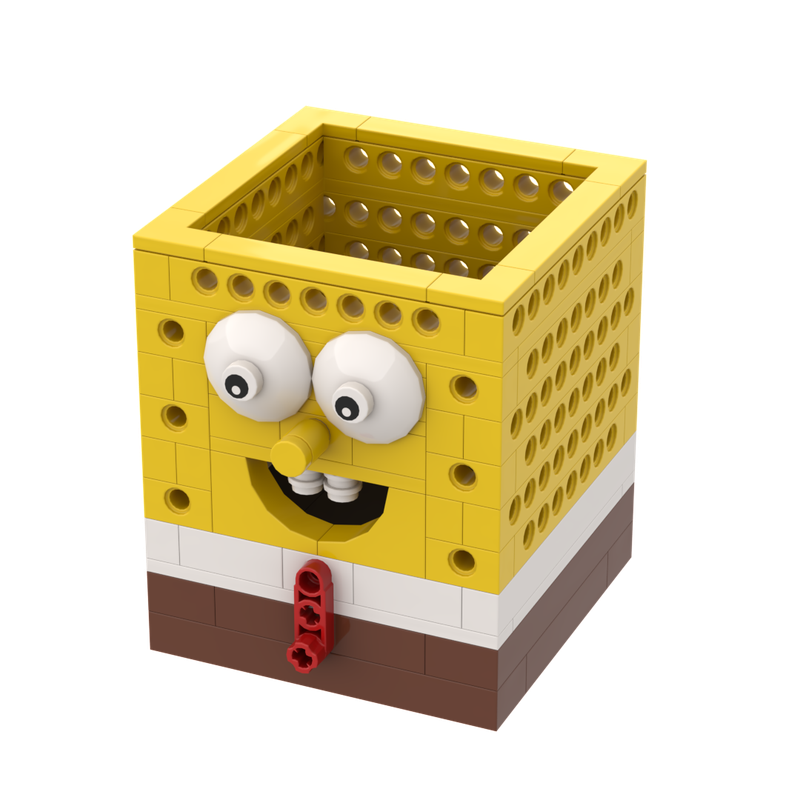 SpongeBob Square Bin – GBC Ball Bin / Pencil Holder / Desktop Organizer