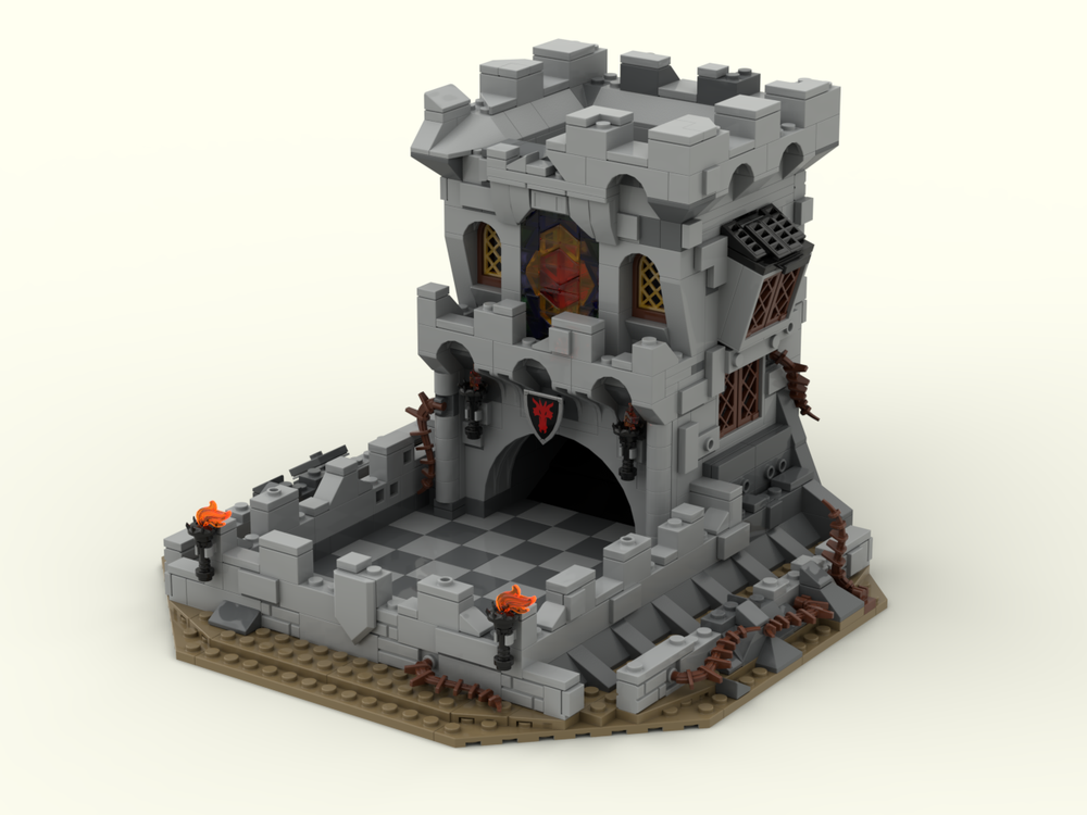 LEGO MOC Tiamat's Dice Tower Tower by BowtiedTrombone Rebrickable