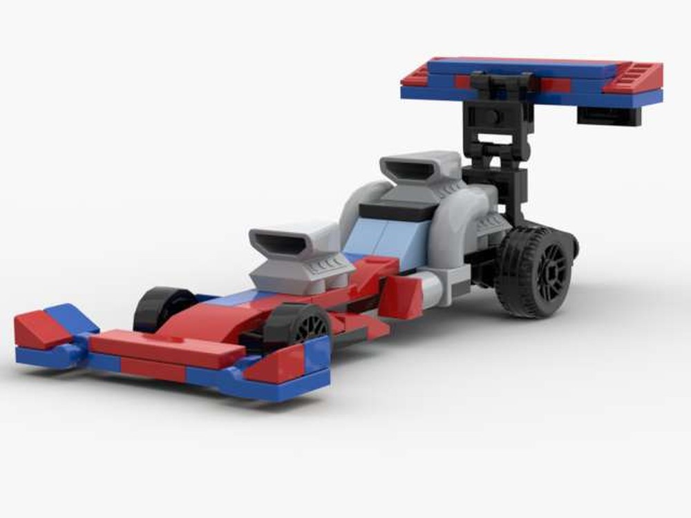 LEGO MOC Top Fuel Dragster (Pull-back motor) Red And Blue Recolor by ...