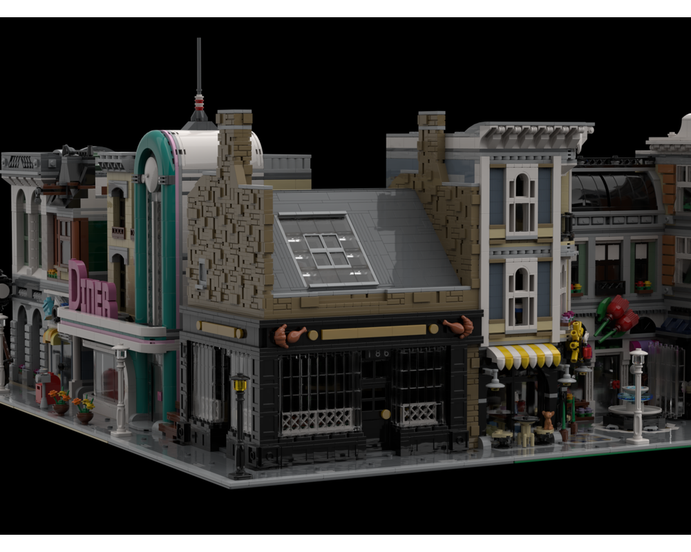 LEGO MOC Modular Meat Pie/Barber Shop by KaL-1 | Rebrickable - Build ...