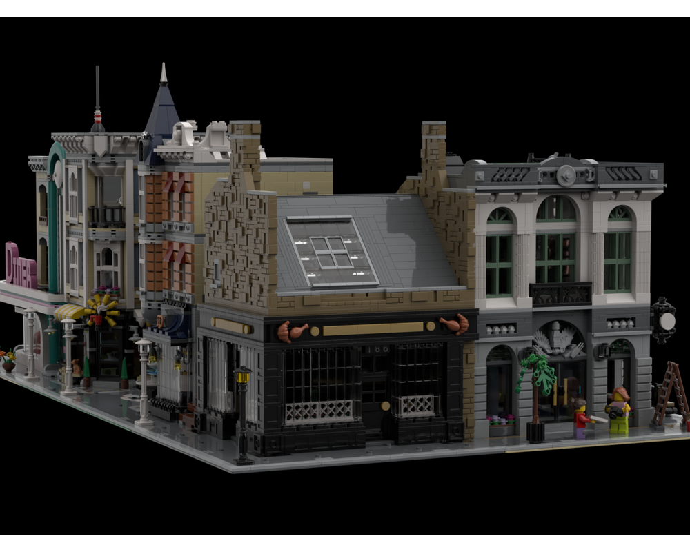 LEGO MOC Modular Meat Pie/Barber Shop by KaL-1 | Rebrickable - Build ...