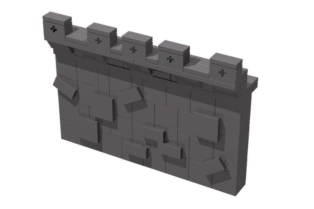 LEGO MOC Castle wall design 2 by Bricksideas | Rebrickable - Build with ...