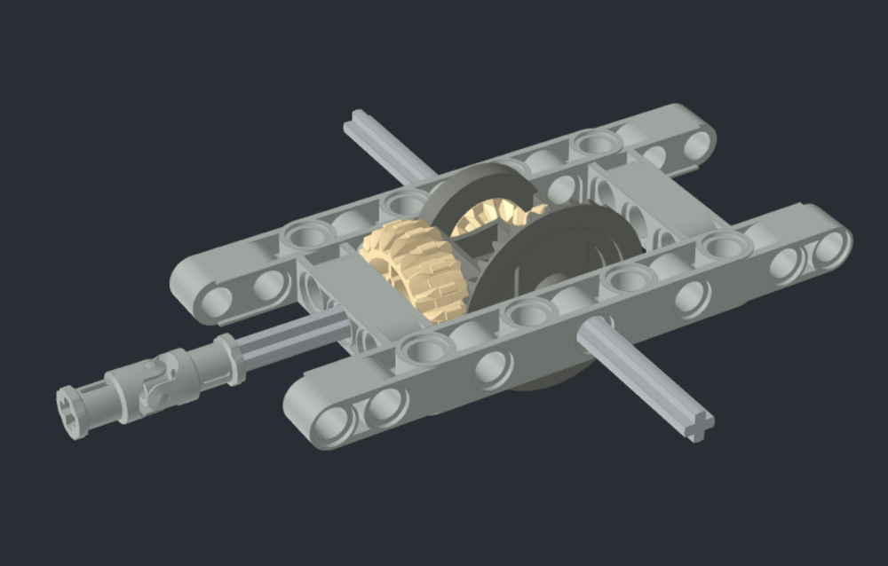 LEGO MOC differential mechanism by Wlort | Rebrickable - Build with LEGO