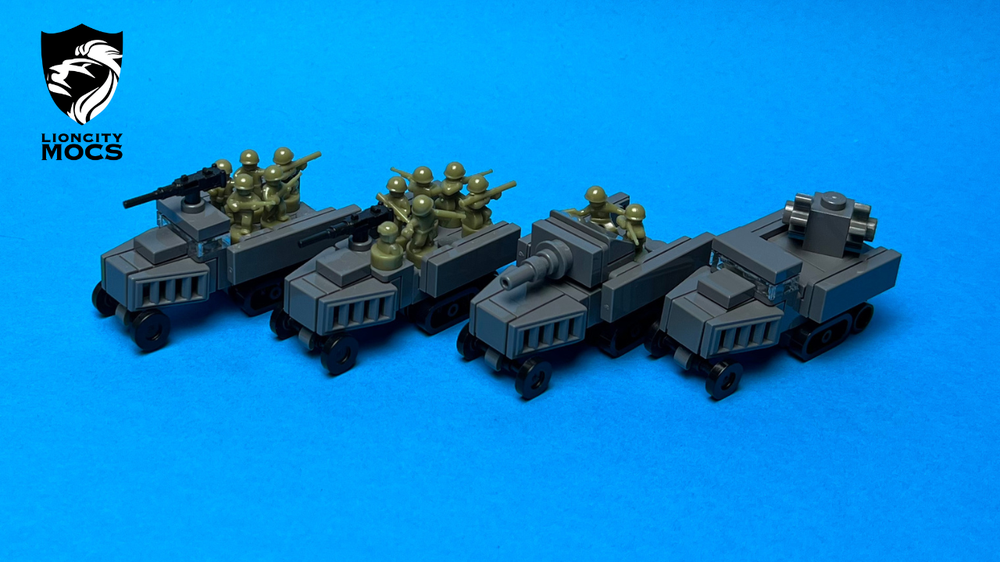 LEGO MOC M3 Half-track & Variants (1:120) by Lioncity Mocs ...