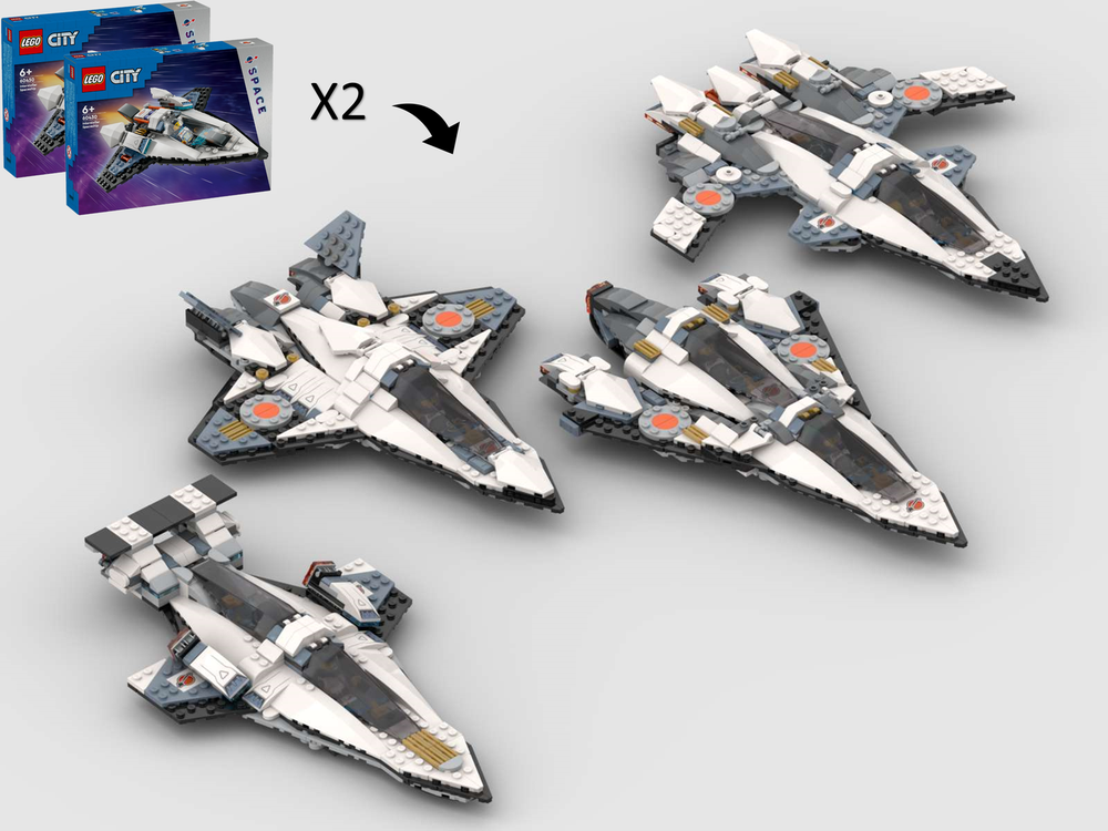 Lego Spaceship Lego City Alternate Builds Space Explorer Rover And