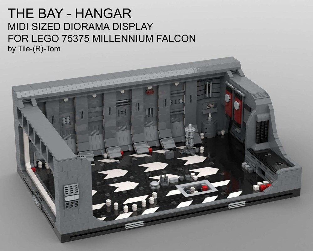 LEGO MOC The Bay - Midi Sized Hangar Diorama Display for