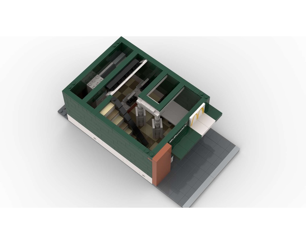 LEGO MOC Modular McDonald's by MexWhite | Rebrickable - Build with LEGO