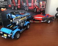 42098: SUV with Boat Trailer