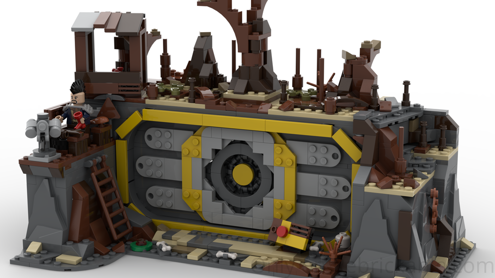 Lego Moc Fallout Tv Vault Door By Texta217 Rebrickable Build With Lego 0536