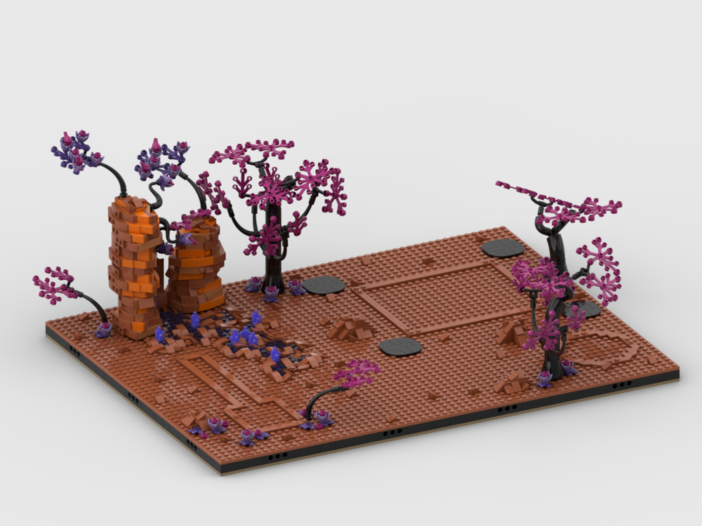 LEGO MOC-185695 Display for set 60434 - Space Base and Rocket