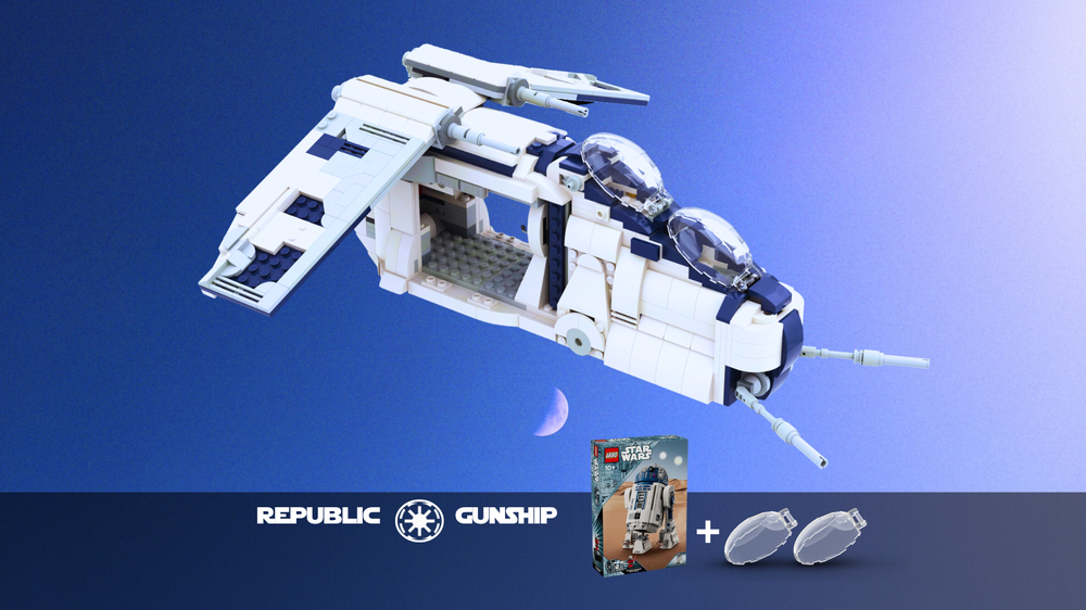 アルト LEGO MOC-185726 Republic Gunship - 75379 modification (2 extra