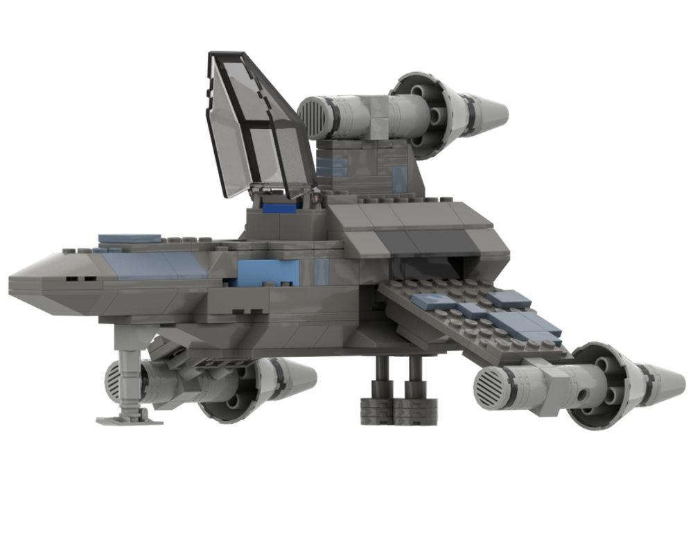 LEGO MOC Classic-Style T-Wing, Type 4 (Dark Grey Version) by ...