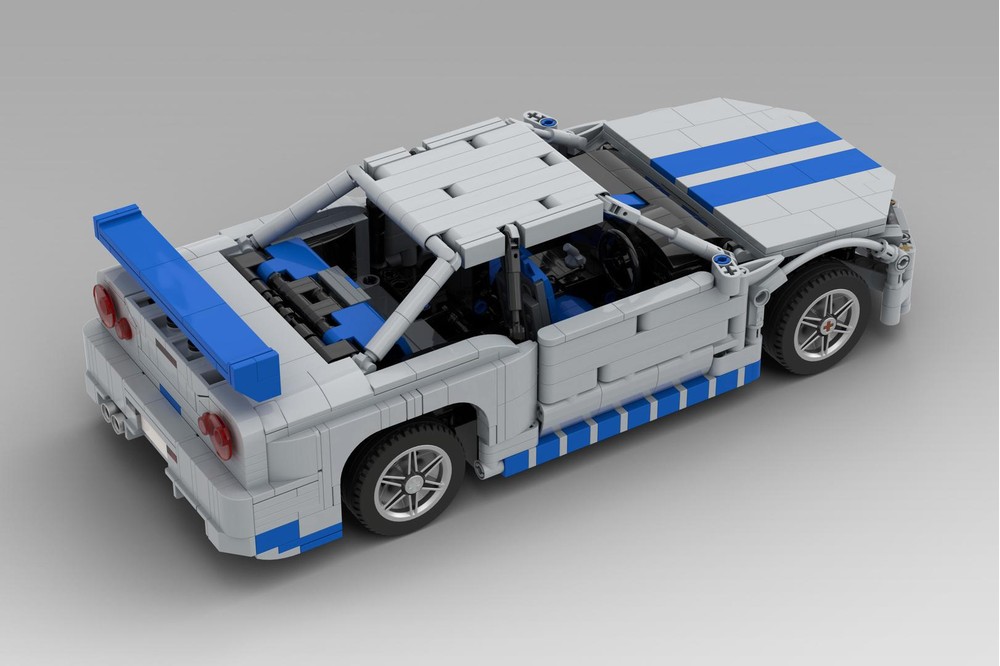 【olylife】SKYLINE 6箱セット➕ 360mmと290mmセット LEGO MOC-186036 Nissan Skyline R34 (1:15) 2 Fast 2 Furious by